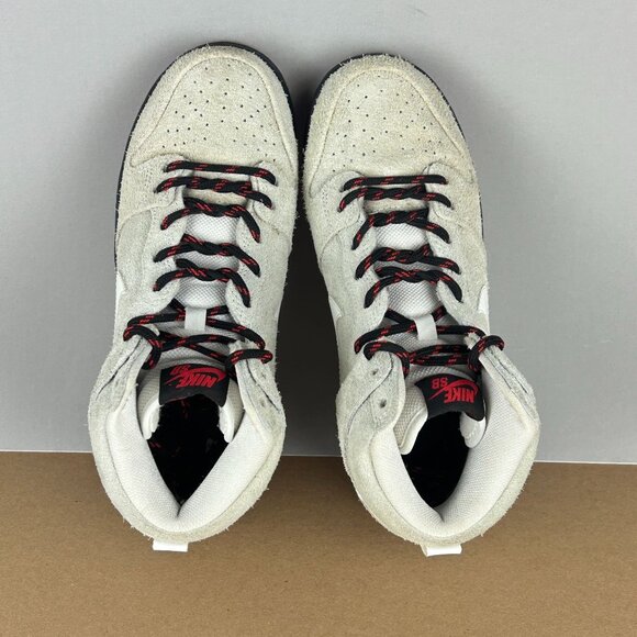 Nike Dunk Hi SB Pro Black Sheep Athletic Shoes Womens 7.5 Summit White Suede - Picture 5 of 11